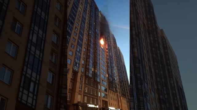 Парнас Фёдора Абрамова дом 18. #парнас #пожар