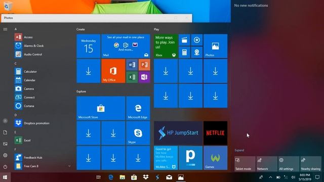 Windows 10 tablet mode смотреть онлайн