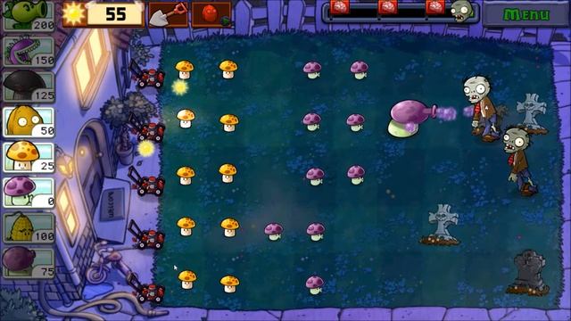 Plants vs. Zombies - Level 1 - Level 2 - Night - Adventure 2 - Android Gameplay смотреть онлайн