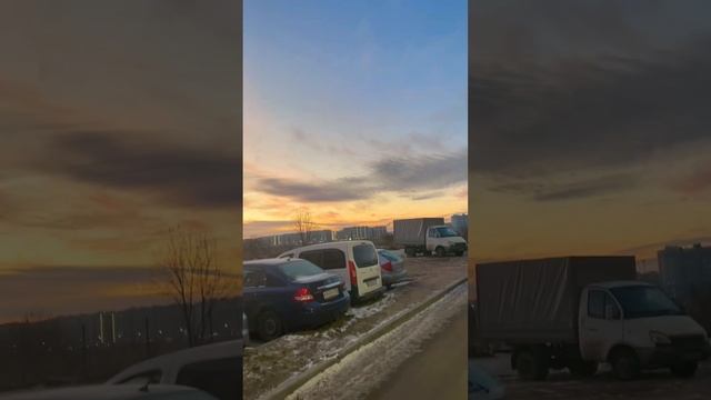 Красивый закат в Мурино смотреть онлайн