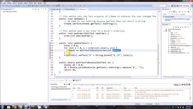 Android Tip Calculator Tutorial, Chapter 3: Java - Part 15 смотреть онлайн