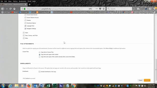 Copying Courses And Content In Blackboard