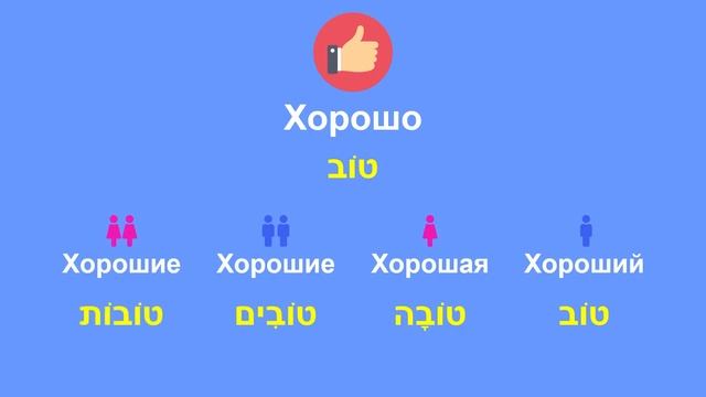 Существительные и прилагательные в иврите