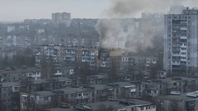 Пожар в Ильичевске (Черноморске). 19.02.2017