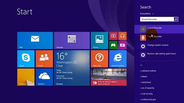Windows 8.1 Tips - Creating a Sound Recorder Tile on Start Screen смотреть онлайн