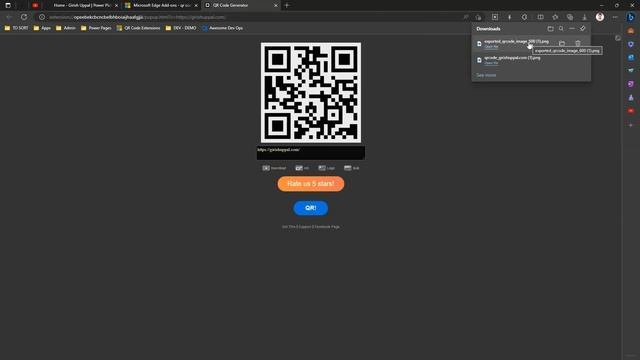 How to generate QR Code in Microsoft Edge ? смотреть онлайн
