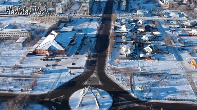 Аксу, район автовокзала с дрона. смотреть онлайн