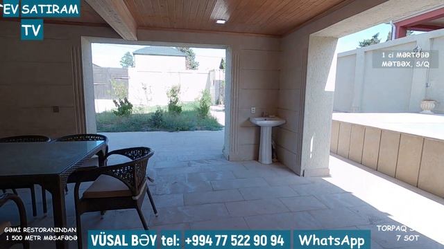 NOVXANIDA, 7 SOTDA HOVUZLU EV SATILIR / Недвижимость в Баку / EV SATIRAM TV/ bag evleri /ev satışı смотреть онлайн