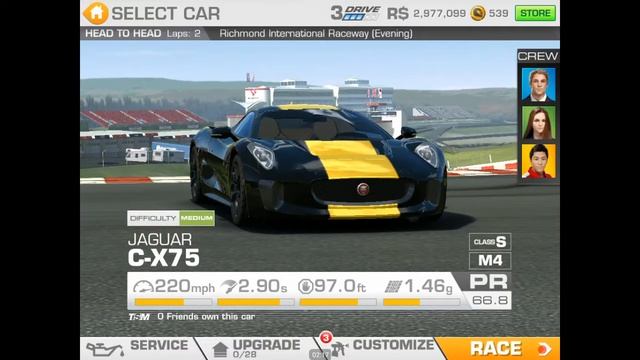 Real Racing 3 - Gauntlet season 6- Jaguar C-X75 - challenge 3 - 0 смотреть онлайн
