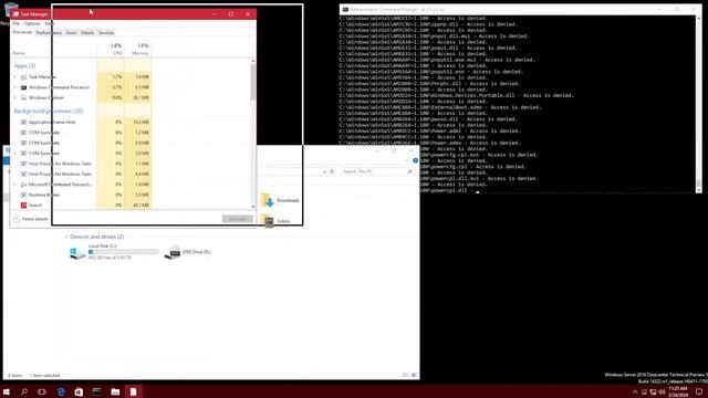 Destroying Windows Server 2016 Build 14322! смотреть онлайн