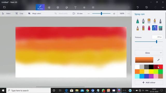 How to make a scenery in Ms paint 3D|Microsoft paint 3D|scenery drawing in Ms paint 3D|Ms paint 3D|