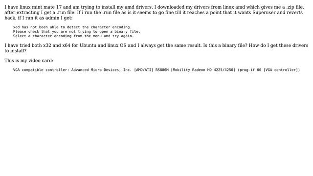 Unix & Linux: Trying to install amd drivers смотреть онлайн
