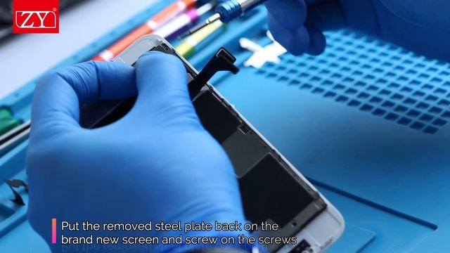 ZY LCD Factory -- 8G LCD Screen Replacement Installation Video смотреть онлайн