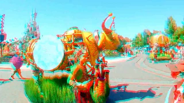 3D Anaglyph, Paris Disneyland. смотреть онлайн