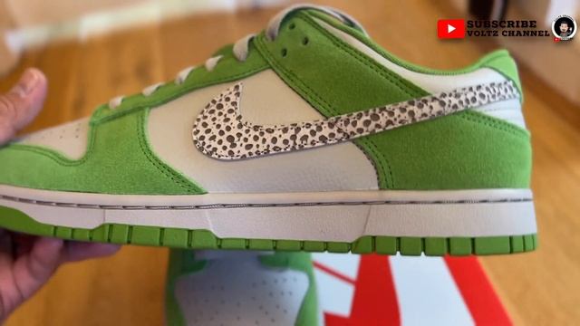 Nike Dunk Low- Safari Swoosh- Chlorophyll смотреть онлайн