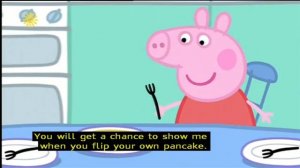 Свинка Пеппа на английском 1   Pancakes with subtitles