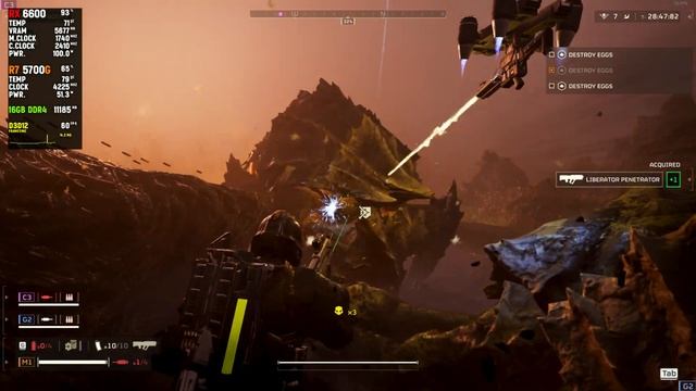 Helldivers 2 | RX6600 8GB + Ryzen 7 5700G + 16GB RAM