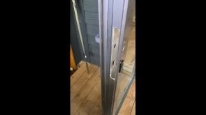 Монтаж многозапорного замка на алюминиевую дверь