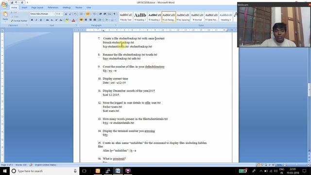 UNIX AND LINUX LAB EXP-1 смотреть онлайн