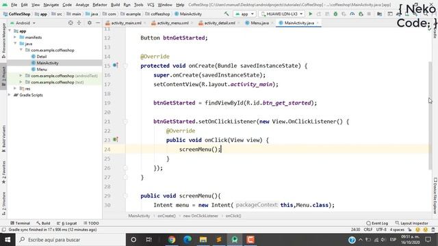 simple UI coffee shop android studio 3/3 смотреть онлайн