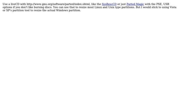 DevOps & SysAdmins: How to resize Linux partition under a dual boot environoment with Win Vista? смотреть онлайн