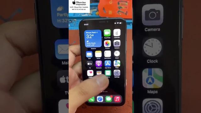 Change LCD iPhone X Free set up true tone by IService tel: 010773772/077821412 смотреть онлайн