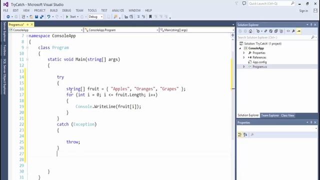 13 Exception Handling and debugging in C# taining course in Urdu and Hindi смотреть онлайн