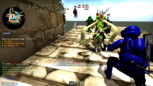 Counter-Strike: Global Offensive - Zombie Escape Mod - Totemo Roka - ze_totemo_roka_v1 смотреть онлайн