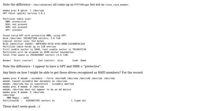 Unix & Linux: Linux RAID array not assembling after reboot смотреть онлайн