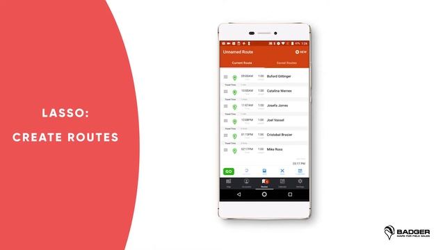 How To Create Routes with Lasso- Badger Maps [Android App] смотреть онлайн