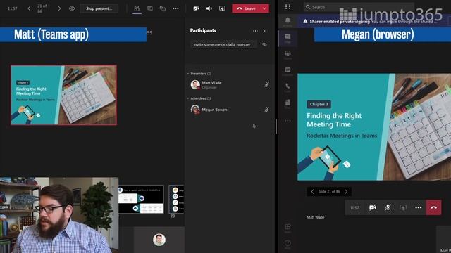 How the new PowerPoint Presenter View in Microsoft Teams Meetings works смотреть онлайн