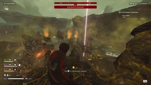 HELLDIVERS 2 - T9 Helldive - Eradicate Terminids - Eruptor Cheese! смотреть онлайн