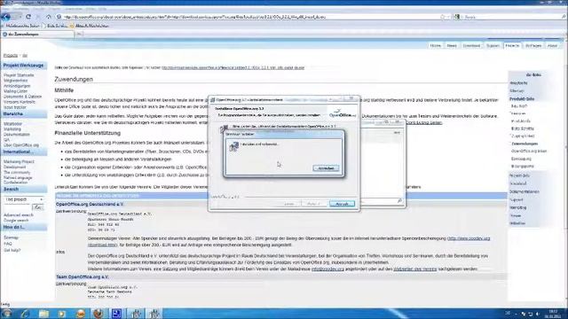 Tutorial: Installation von OpenOffice 3.2.1 unter Windows 7 смотреть онлайн