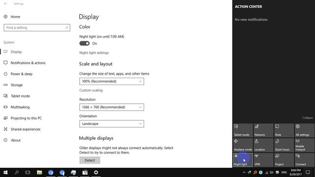 How To Fix Night Light Button Disabled/Not Working Problem On Windows 10 Creators Update смотреть онлайн