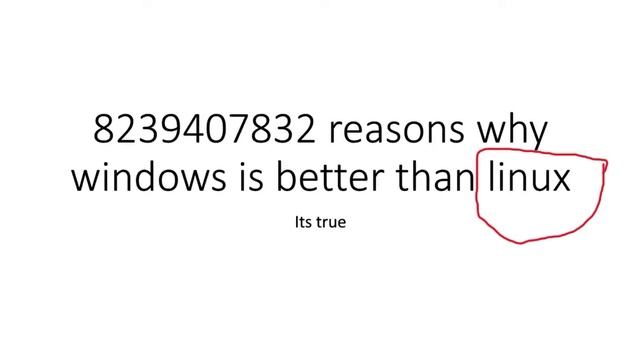 windows is better than linux смотреть онлайн