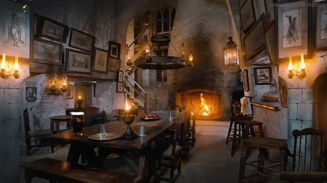 Leaky Cauldron [ASMR] + Inn Room ⚡ Harry Potter Ambience ⋄ [Study & Relax] Cinemagraph смотреть онлайн