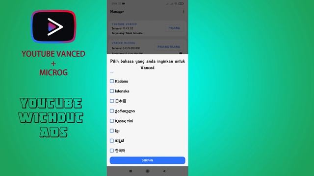 Tutorial Youtube Tanpa Iklan (Install Youtube Vanced + MicroG) Youtube Premium Without Ads смотреть онлайн