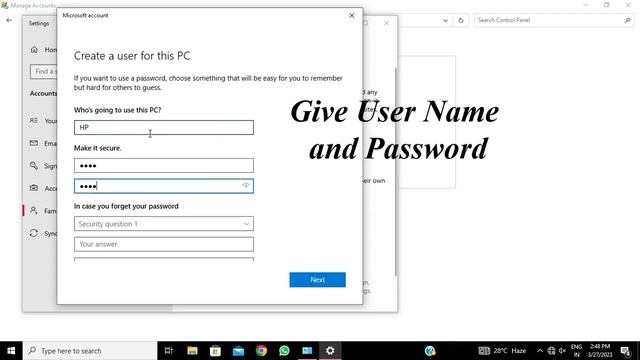 How to create user on Windows 10 || win 10 mai user kaise banaye || смотреть онлайн