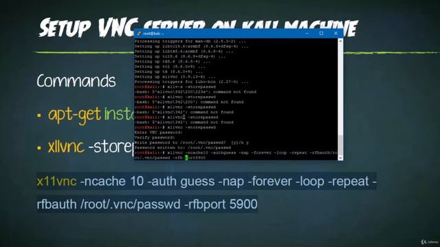09 Setup VNC server on kali machine смотреть онлайн