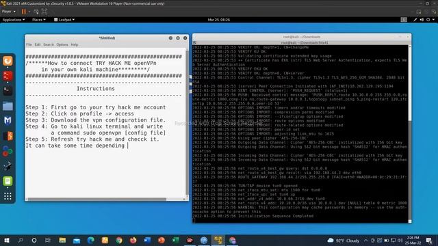 How to connect Try Hack Me account with your Kali Linux Terminal смотреть онлайн