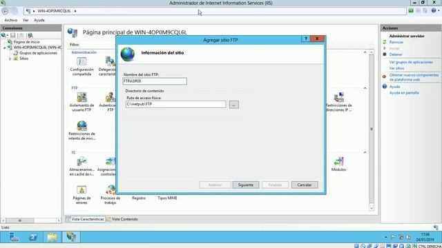 FTP Windows 2012 смотреть онлайн