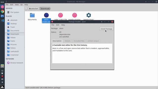 Cara Install Atom di Linux (based Debian) - #TutorLinux смотреть онлайн
