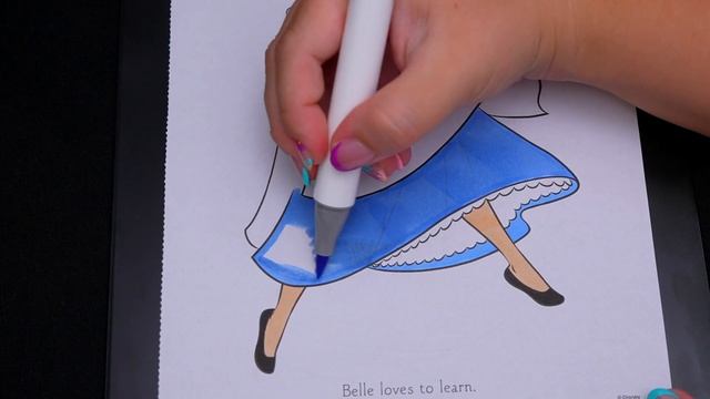 ASMR Coloring for Relaxation | Princess Belle | Calming ASMR Sounds & Whispering for Stress Relief смотреть онлайн