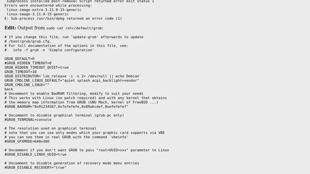 Ubuntu: apt-get not working. /usr/bin/dpkg returned an error code смотреть онлайн