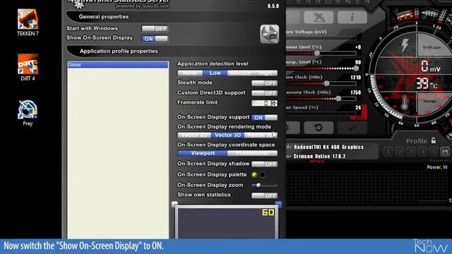 How to setup On Screen Display with MSI Afterburner смотреть онлайн