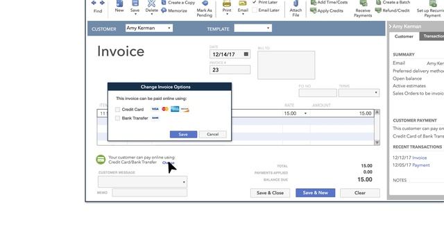QuickBooks Desktop Payments Send an Invoice with a Pay Now Option смотреть онлайн