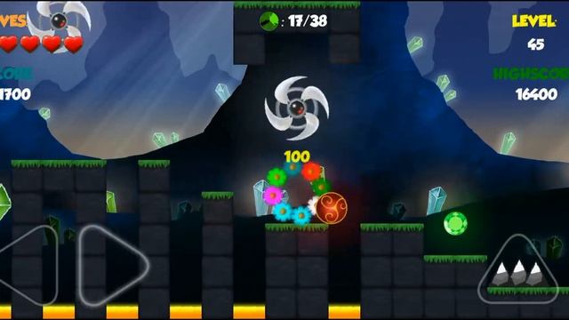 Red Ball 1 - Walkthrough Level #45 - Android Ios Gameplay