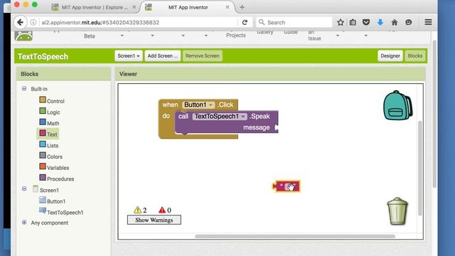 Text To Speech App Inventor App Tutorial смотреть онлайн