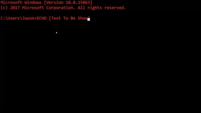 How To Use The Echo Command In Batch смотреть онлайн