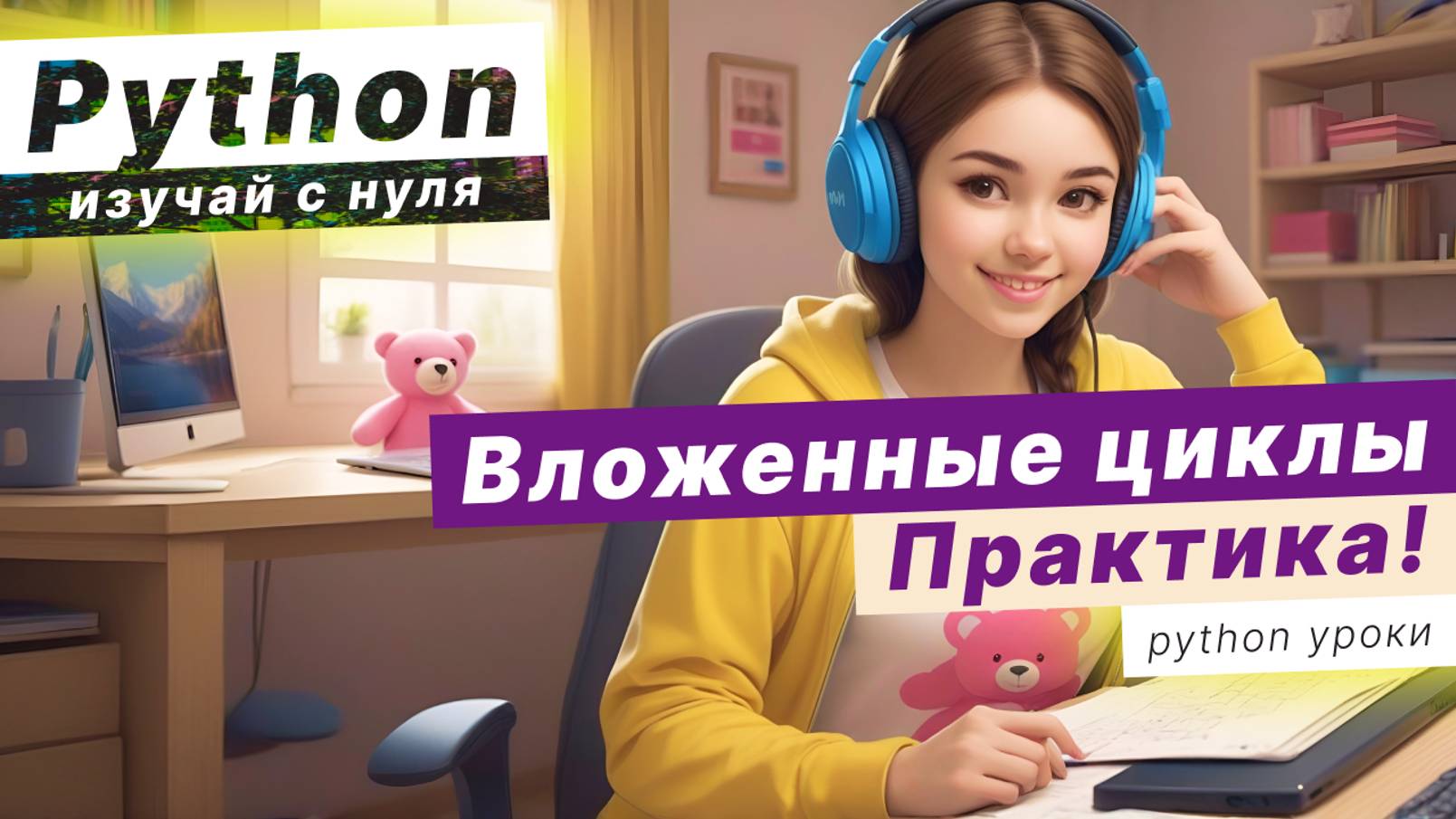 Вложенные циклы в Python. Решаем задачу! [отрывок с курса 2023] смотреть онлайн